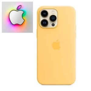 Apple iPhone 14 Pro Max Silicone Case with MagSafe in ‘Sunglow’
